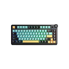 Aula геймърска механична клавиатура Wireless Gaming Mechanical Keyboard AU75 - Bloomfield Switch [Linear] (English US), Turmeric yellow