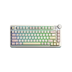 Aula геймърска механична клавиатура Wireless Gaming Mechanical Keyboard AU75 - Bloomfield Switch [Linear] (English US), Beige