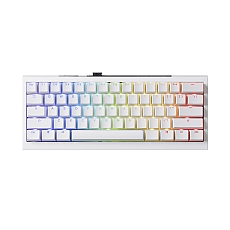 Ducky професионална геймърска механична клавиатура Professional Gaming Mechanical Keyboard One X Mini Wireless White - Ducky AI Switches [Linear]