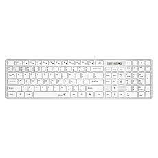 Genius клавиатура Slim Keyboard SlimStar 126 White - Copilot, Low profile Chocolate