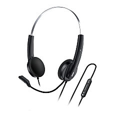 Genius слушалки с микрофон Headset HS-220U - AI, USB-C, Mic, Black