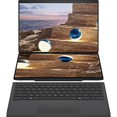 Asus ZenBook Duo 14 UX8407AA-SN130X, Screen Pad Plus, INTEL Ultra 9  PTL U9-H484 (16C) 14" OLED, WQXGA+ ( 2880X1800 ) 16:10Touch, 32GB, 2TB SSD, Soft Keyboard, Windows 11 Pro,Moher Gray, Sleeve
