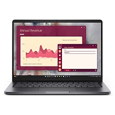 Dell Pro 14 PC14250, Intel Core Ultra 7 255U (12 TOPS NPU, 12 cores, up to 5.2 GHz), 14" FHD+(1920x1200) IPS, 300nits AG, 32 GB: 1 x 32 GB, DDR5, 5600 MT/s, 512 GB SSD, Intel graphics, FHD HDR IR Cam and Mic, Wi-Fi 6E, Backlit Kb, Ubuntu, Platinum silver