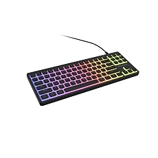 Genesis Gaming Keyboard Thor 430 TKL, US, RGB Mechanical Outemu, Pink, Silent, Hot Swap Slim, Black