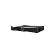 HikVision 16-ch 1.5U K Series AcuSense 4K NVR, 160 Mbps, up to 12 MP (2x12 MP/4x8 MP/8x4 MP/16x1080p), H.265+, 4 SATA HDD up to 16TB, 2 x USB 2.0, 1 x USB 3.0, Video input: HDMI 4K, VGA 1920 x 1080/60Hz, Audio Output: 1-ch, RCA (Linear, 1 kOhm)