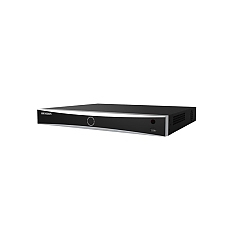 HikVision 8-ch 1U K Series AcuSense 4K NVR, Up to 2-ch@12 MP (2x12 MP/4x8 MP/8x4 MP/16x1080p), H.265+, 2 SATA HDD up to 16TB, 2x USB 2.0, Video input: HDMI 1-ch, 4K (3840x2160)/30 Hz, VGA 1-ch, 1920x1080/60 Hz, Audio Output: 1-ch, RCA (Linear, 1 kOhm)