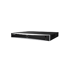 HikVision 16-ch 1U K Series AcuSense 4K NVR, Up to 2-ch@12 MP (2x12 MP/4x8 MP/8x4 MP/16x1080p), H.265+, 2 SATA HDD up to 16TB each, 2x USB 2.0; Video input: HDMI 1-ch, 4K (3840x2160)/30 Hz, VGA 1-ch, 1920x1080/60 Hz, Audio Output: 1-ch,RCA (Linear,1kOhm)