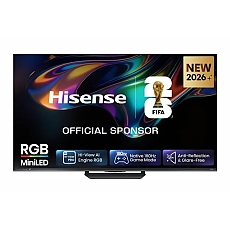 Hisense 55" UR8S, 4K Ultra HD 3840x2160, RGB Mini Led , DLED, Quantum Dot, 180Hz, IPS, HDR 10+, HLG, Dolby Vision IQ, Dolby Atmos, Smart TV,Light Sensor,WiFi 6eGHz, WiFi Direct, BT,2x10 W + 20 W + 2x5 W, Anyview Cast, 4xHDMI, 2xUSB, LAN, CI+, DVB-T2/C/S2