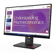 Lenovo ThinkVision T24D-40 23.8" IPS, 16:9, 1920x1080, 1500:1, 4/6ms, 120Hz, HDMI, DP, RJ-45, USB, Tilt, Swivel, Pivot, Height Adjust Stand