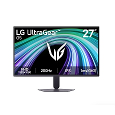 LG 27G523B-B, UltraGear G5, 27" IPS, AG, 200Hz, 1ms GtG, 1000:1, 300cd/m2, sRGB 95%, Full HD 1920x1080, HDR 10, AMD FreeSync, DisplayPort, Headphone Out, Reader mode, Black Stabilizer, Tilt, Black