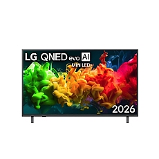 LG 50QNED81B3C., 50" 4K QNED MiniLED Smart TV, 3840x2160, DVB-T2/C/S2, Aplha 7 AI Processor, HDR10 / HLG, webOS 26 ThinQ, VRR / ALLM / HGiG, 4K Super Upscaling, WiFi 5, Bluetooth 5.3, AirPlay 2, LAN, CI, HDMI, AI Sound Pro, Google Cast, SPDIF