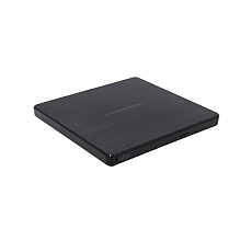 Hitachi-LG GP60NB60 Ultra Slim External DVD-RW, Super Multi, Silent Play, Win & MAC OS Compatible, M-DISC Support, Black