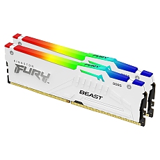 Kingston FURY Beast RGB 32GB (2x16GB) DDR5 6000 MHz CL30 White
