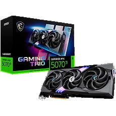 MSI Video Card Nvidia GeForce RTX 5070 TI 16G GAMING TRIO OC PLUS (16GB GDDR7/256bit, PCI-E Gen5, 3x DP 2.1, 1x HDMI 2.1, 1x 16-pin Power Connector, Retail)