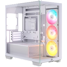 Corsair 2800X RS-R ARGB Panoramic Glass Micro-ATX Case, White