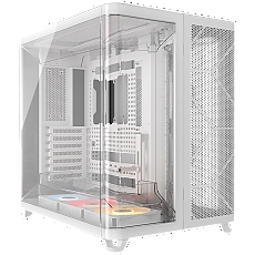 CORSAIR AIR 5400 RS-R ARGB Tempered Glass Mid-Tower, White
