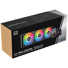 Xigmatek LK Pro 360 Digital (BK AIO,Digital LCD Pump & 360mm PWM Fan,Mini ARGB Controller,Intel & AMD & 20xx)