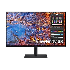 Samsung 32B800 32" IPS LED, 60 Hz, 5 ms GTG, 3840x2160, 300 cd/m2, Flicker Free, PBP, PIP, USB-C 90W, 3xUSB 3.0, Display Port 1.4, 2xHDMI 2.2, Black + Logitech MK250 - Graphite - USINTL