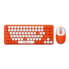 PackardBell The Dot Combo, PBA 600, BT Keyboard and mouse, Ergonomic Slim Design, Quiet Keys, US layout, Orange