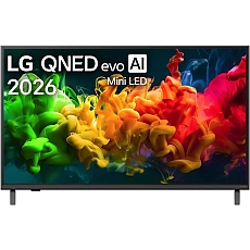 LG 43QNED81B3C, 43" 4K QNED MiniLED Smart TV, 3840x2160, DVB-T2/C/S2, Alpha 7 AI Processor, HDR10/HLG, webOS 26 ThinQ, VRR/ALLM/HGiG, 4K Super Upscaling, WiFi 5, Bluetooth 5.3, AirPlay 2, LAN, CI, HDMI, AI Sound Pro, Google Cast, SPDIF , Motion Booster