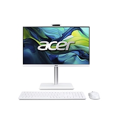 Acer Aspire C24-A, 23.8'' FHD IPS AiO 120Hz, Intel Core i5-13420H (up to 4.60GHz, 12MB), 16GB DDR4 (1 slot free), 512GB SSD, no DVD, Intel UHD, HDMI, RG-45, WiFi 6, BT 5.0, Glan, Ergo stand w Height Adj., 5MPCam+mic, KBD& Mouse Wireless, NO OS, White