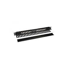 Formrack 19" 1U Cable Management Panel with PVC trunking cut