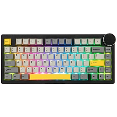 Ajazz геймърска механична клавиатура Gaming Mechanical Keyboard AK820 V2 - Arctic Isle Magnetic Switch [Linear] (English US), Black, Gray, Yellow
