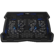 CANYON NS03, Cooling stand dual-fan with 2x2.0 USB hub, support up to 10”-15.6” laptop, ABS plastic and iron, Fans dimension:125*125*15mm(2pcs), DC 5V, fan speed: 800-1000RPM, size:340*265*30mm, 435g