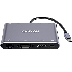 CANYON hub DS-14 8in1 4k USB-C Dark Grey