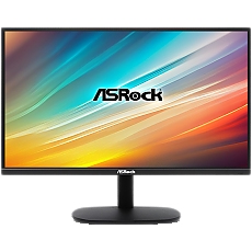 Asrock Gaming Monitor, 24.5" FHD(1920x1080) IPS, 100 Hz, 99% sRGB, 16:9, 1300:1, 300 cd/m², 178º/178º, 1ms (MPRT), Flicker-free, Tiltt Adjustment, 1x HDMI 2.0, 1x VGA, 3Y