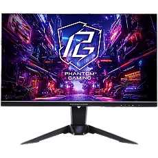 Asrock Gaming Monitor, 27" QHD(2560x1440) IPS, 180 Hz, 99% sRGB, 1000:1, 16:9, 400 cd/m², 178º/178º, 1ms (MPRT), AMD FreeSync, Flicker-free, Height, Swivel, Tilt, 2x 2W Speakers, 2x HDMI 2.0, 1x DP 1.4, 1x Audio Jack (3.5mm), Wi-Fi antenna, 3Y
