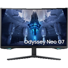 Monitor LED Samsung LS32BG750NPXEN Odyssey G75NB, 32" UHD Curved 1000R 16:9 (3840x2160) VA 165Hz, 350 cd/㎡, 1m:1, Q HDR 2000, 1ms (GTG), 178/178, FreeSync PP, 1xDP 2xHDMI, 2xUSB 3.0 , 3.5 Jack, Tilt/Pivot/Swivel/HeightAdj (120mm), VESA 100x100, 3Y