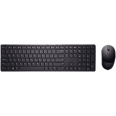 Dell Pro Wireless Keyboard and Mouse - KM5221W - US International (QWERTY) - Black