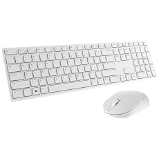 Dell Pro Wireless Keyboard and Mouse - KM5221W - US International (QWERTY) - White