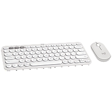 LOGITECH Pebble 2 Bluetooth Keyboard Combo - TONAL WHITE - US INT'L