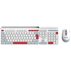 CANYON HSET-W5 EN Keyboard+Mouse AAA+AA Wireless White