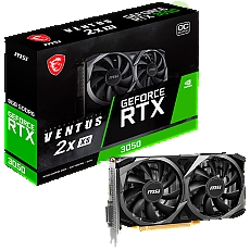 MSI Video Card Nvidia GeForce RTX 3050 VENTUS 2X XS 8G OC, 8GB GDDR6, 128bit, Boost: 1807 MHz, 2560 CUDA Cores, PCIe 4.0, 1x DP 1.4a, 1xHDMI 2.1a, 1xDL-DVI-D, RAY TRACING, Dual Fan, 500W, 3Y