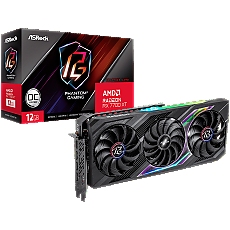 ASROCK Video Card AMD Radeon RX7700XT Phantom Gaming 12GB OC, GDDR6, 192-bit, 3x DisplayPort 2.1, 1x HDMI 2.1, 2x 8-pin Power Connectors, Recommended PSU 750W