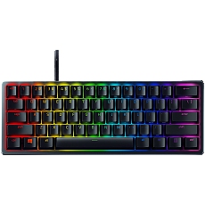 Huntsman V3 Pro Mini - US Layout, Gaming Keyboard, Analog Optical Switch Gen-2, 60% size, Razer Chroma™ RGB, Detachable Type C Cable, Doubleshot PBT Keycaps, 5052 Brushed Aluminum Alloy Top Case, Rapid Trigger Mode, Analog Input