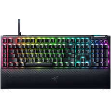 Razer BlackWidow V4 Mechanical Gaming Keyboard, US Layout, Green Switch, Razer Chroma™ RGB, 6 Macro Keys, Lubricated Stabilizers, Media Keys, Magnetic Wrist Rest, Up to 8000 Hz Polling Rate, Detachable Type C Cable
