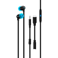 LOGITECH G333 Wired Gaming Earphones - BLACK - 3.5 MM