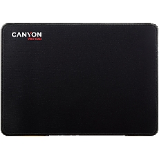 CANYON MP-4, Mouse pad,350X250X3MM,Multipandex,fully black with our logo (non gaming),blister cardboard