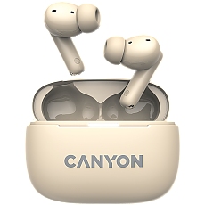 CANYON headset OnGo TWS-10 ANC+ENC Beige