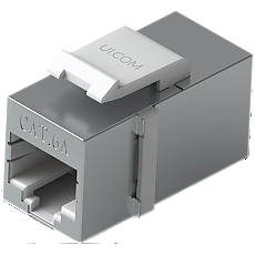 Ubiquiti UniFi UACC-Keystone-Coupler-C6A Pass-through Cat6A keystone coupler, Easy snap-in installation on a blank patch panel, (12) Keystone Couplers per pack