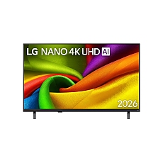 LG 43NU850B3LA, 43" 4K Ultra HD Smart TV, 3840x2160, DVB-T2/C/S2, Alpha7 AI Processor Gen9, HDR10/ HLG, webOS 26 ThinQ, VRR / ALLM / HGiG, 4K Super Upscaling, WiFi 5, Voice Controll, Bluetooth 5.3, AirPlay 2, LAN, CI, HDMI eARC, AI Sound Pro, Google Cast