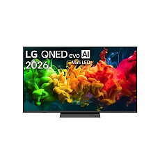 LG 65QNED81B3A, 65" 4K QNED MiniLED Smart TV, 3840x2160, DVB-T2/C/S2, Alpha7 AI Processor, HDR10 / HLG, webOS 26 ThinQ, VRR/ALLM / HGiG, 4K Super Upscaling, WiFi 5, Bluetooth 5.3, AirPlay 2, SPDIF, LAN, CI, HDMI, AI Sound Pro, Google Cast, Motion Booster