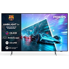 Philips 55OLED761/12, 55" 4K UHD OLED, 3840x2160, 120Hz VRR, DVB-T/T2/C/S/S2, 3 sided Ambilight, HDR10+ Adaptive, Titan OS, Dolby Vision, Atmos, DTS:X, P5 Perfect Picture /Al, AirPlay2  Stream, 1000 nits, BT 5.2, 4*HDMI, 2* USB, 802.11ac,  20W RMS
