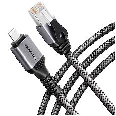 AXAGON ADE-CM15 USB-C 3.2 Gen 1 - RJ-45 cable, Gigabit Ethernet 10/100/1000, 1.5m, braid