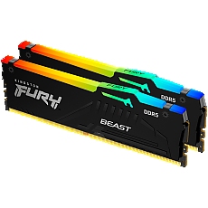 Kingston 16GB 6000MT/s DDR5 CL30 DIMM (Kit of 2) FURY Beast RGB EXPO