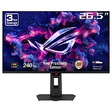 Asus ROG Strix OLED XG27UQDMS,gaming monitor,27-inch (26.5 inch viewable) 4K (3840 x 2160) QD-OLED panel, 240 Hz, 0.03 ms (GTG), G-SYNC, custom heatsink, Neo Proximity Sensor, uniform brightness, 99% DCI-P3, OLED Care Pro, ASUS DisplayWidget Center, Blac